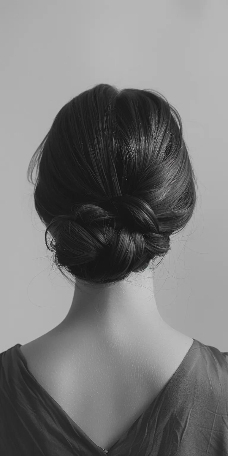 simple hairstyle man Chignon, Updo, Milkmaid braid, French twist, Ballerina bun