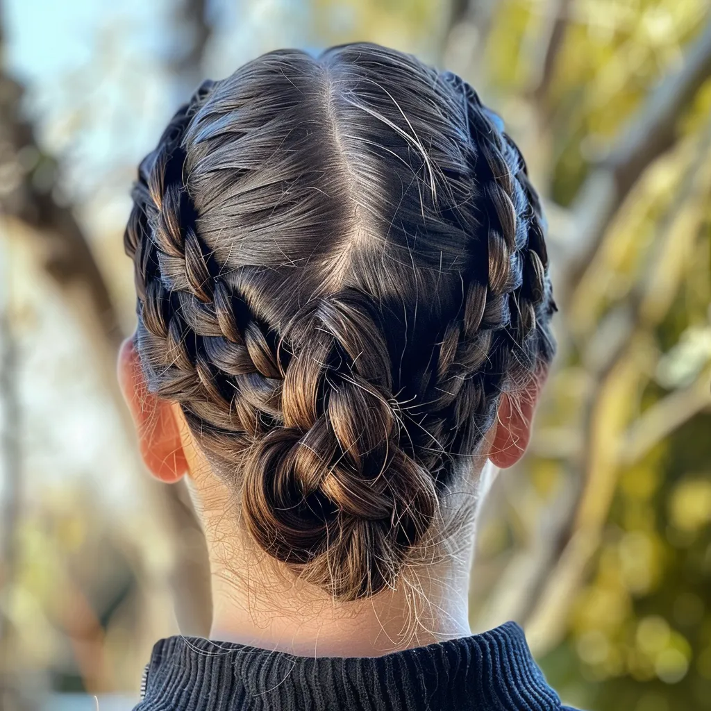 braided hair styles French twist, braid, Waterfall braids, Milkmaid Updo