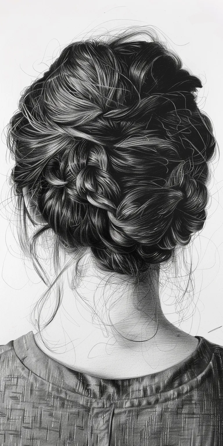 alt hairstyles Chignon, French braid, Waterfall braids, Updo, Milkmaid braid