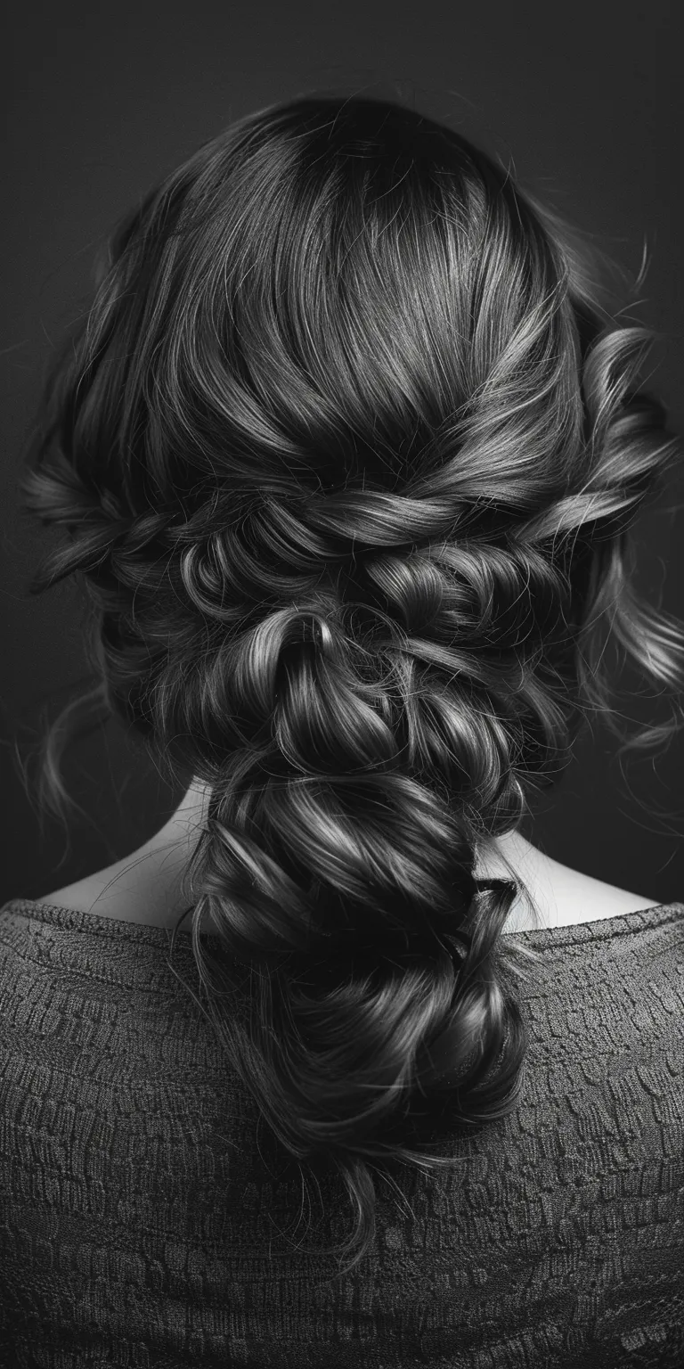 hairstyles for French braid, Waterfall braids, Braid, Chignon, twist