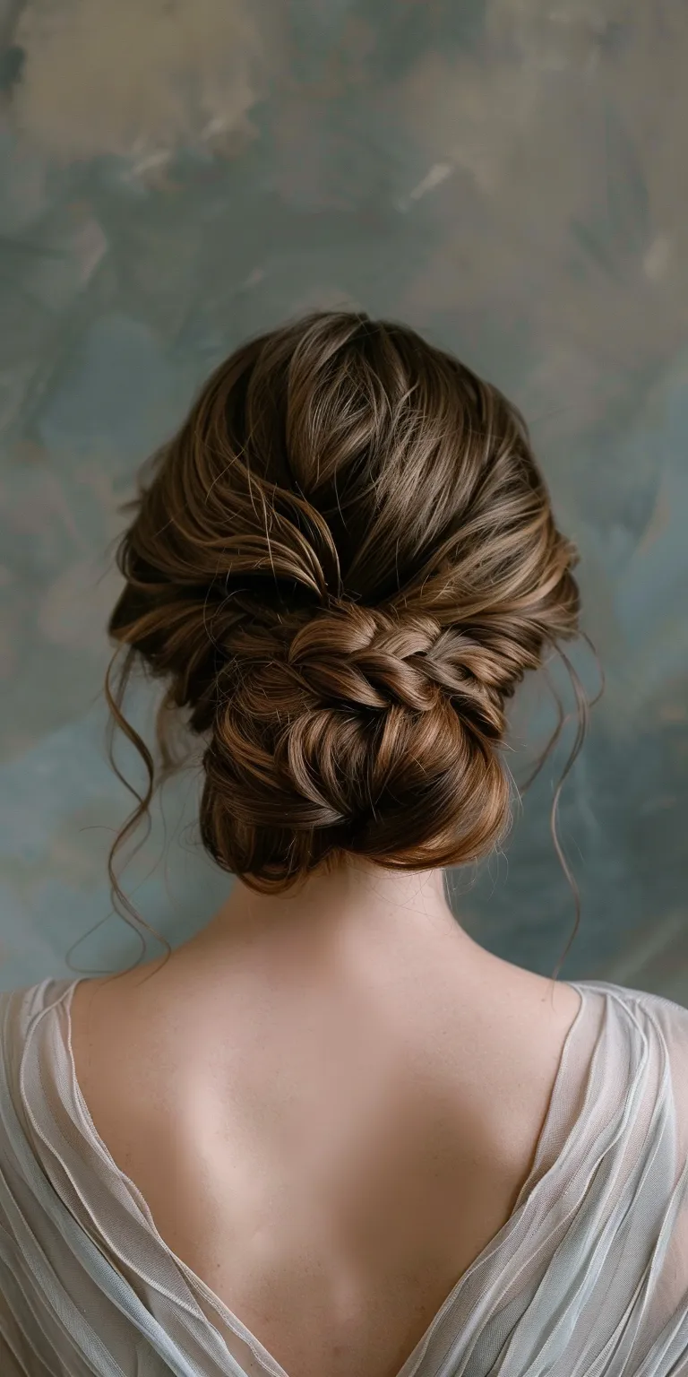 cute updos French braid, Updo, Chignon, Milkmaid Waterfall braids