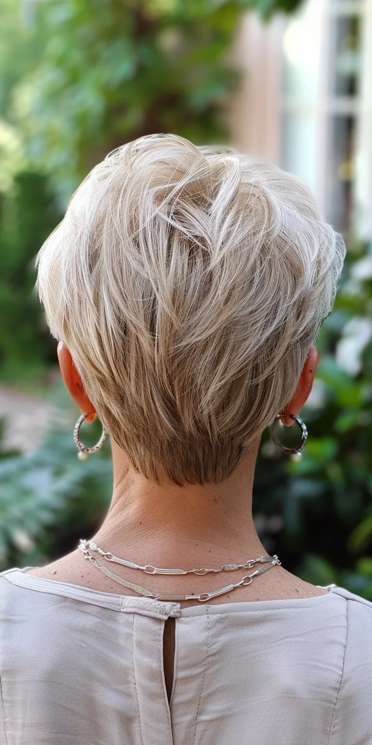 cute short haircuts for women Asymmetric cut, Pixie Short brush Feathered hair, Layered hair