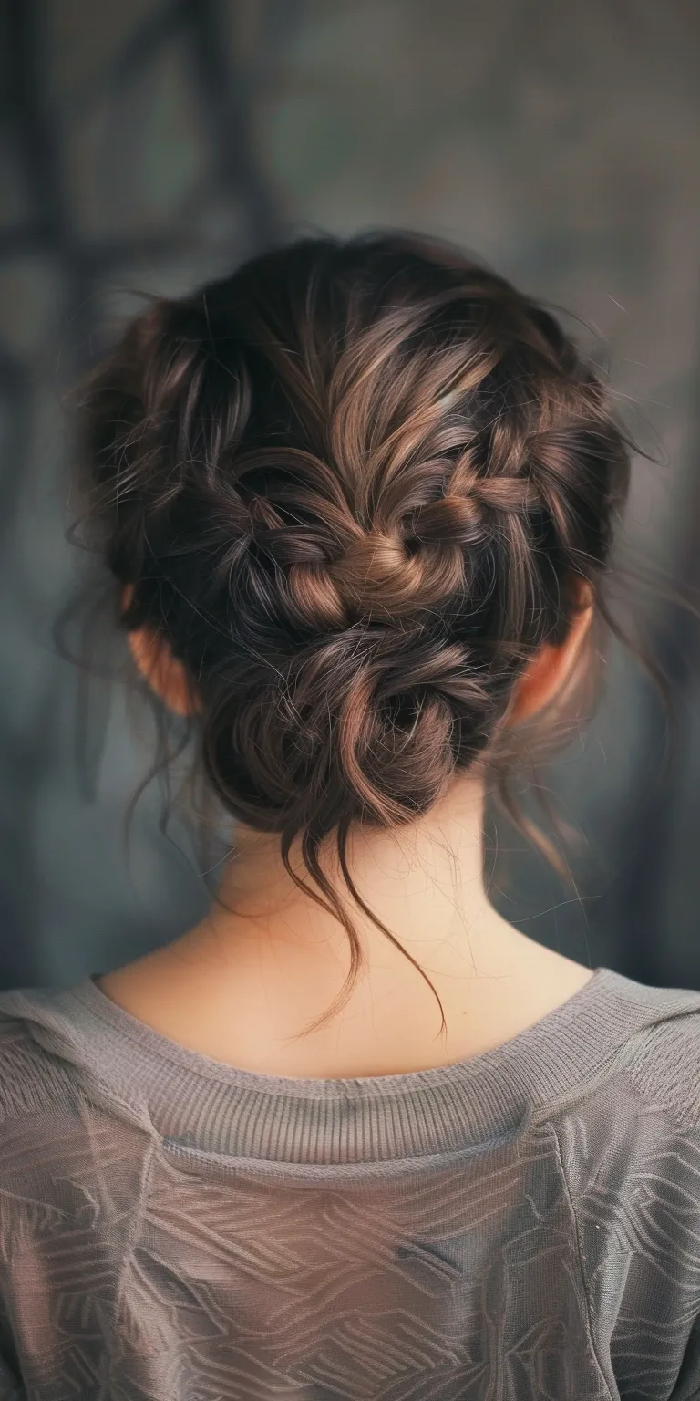 cute simple hairstyles Updo, Chignon, Milkmaid braid, French twist, braid