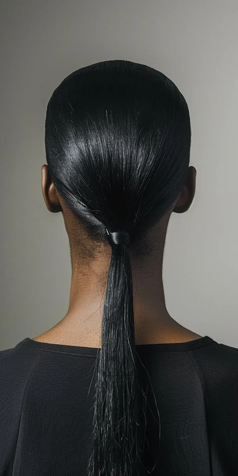 sleek ponytail hairstyles French twist, Asymmetric cut, Chignon, Finger wave, Japanese women's