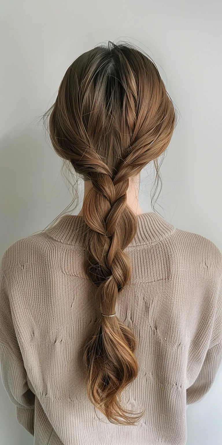 cute hairstyles for shoulder length hair Waterfall braids, French braid, Braid, Boho twist