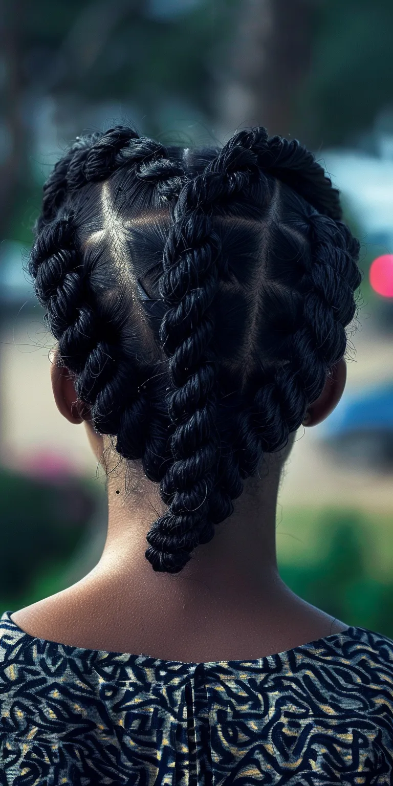 two strand twist hairstyles Waterfall braids, French braid, Hair twists, twist, Braid