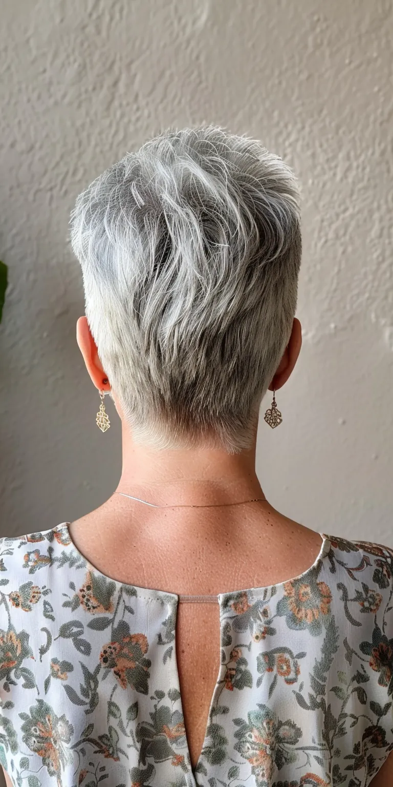 short pixie cuts for women Asymmetric cut, Short brush Digital perm, Pompadour, Pixie cut