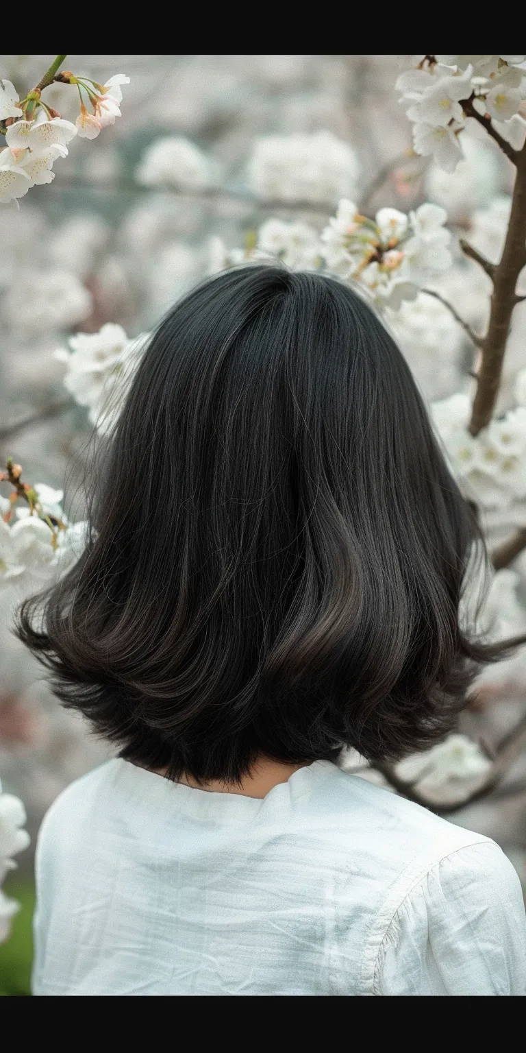 asian hair styles Japanese women's hairstyles, Digital perm, Asymmetric cut, Layered hair, Bob cut