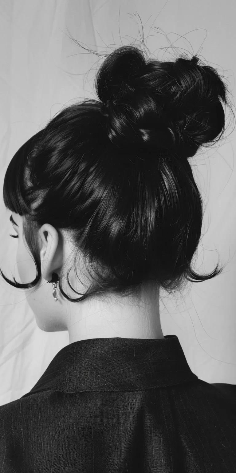 chola hairstyles Chignon, Updo, Milkmaid braid, Ponytail, Japanese women's