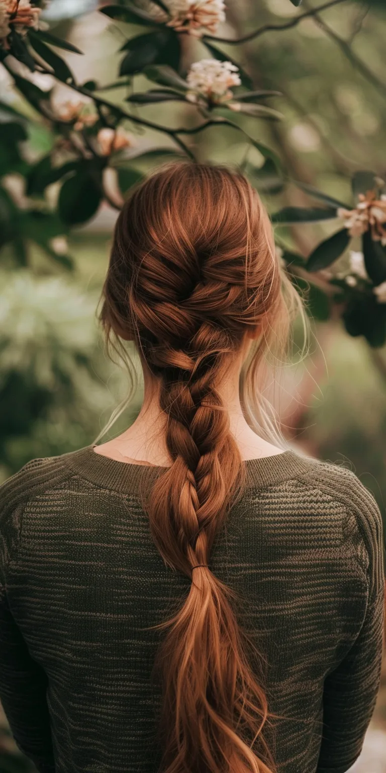 simple hair styles Braid, French braid, Boho braids, Waterfall Milkmaid braid