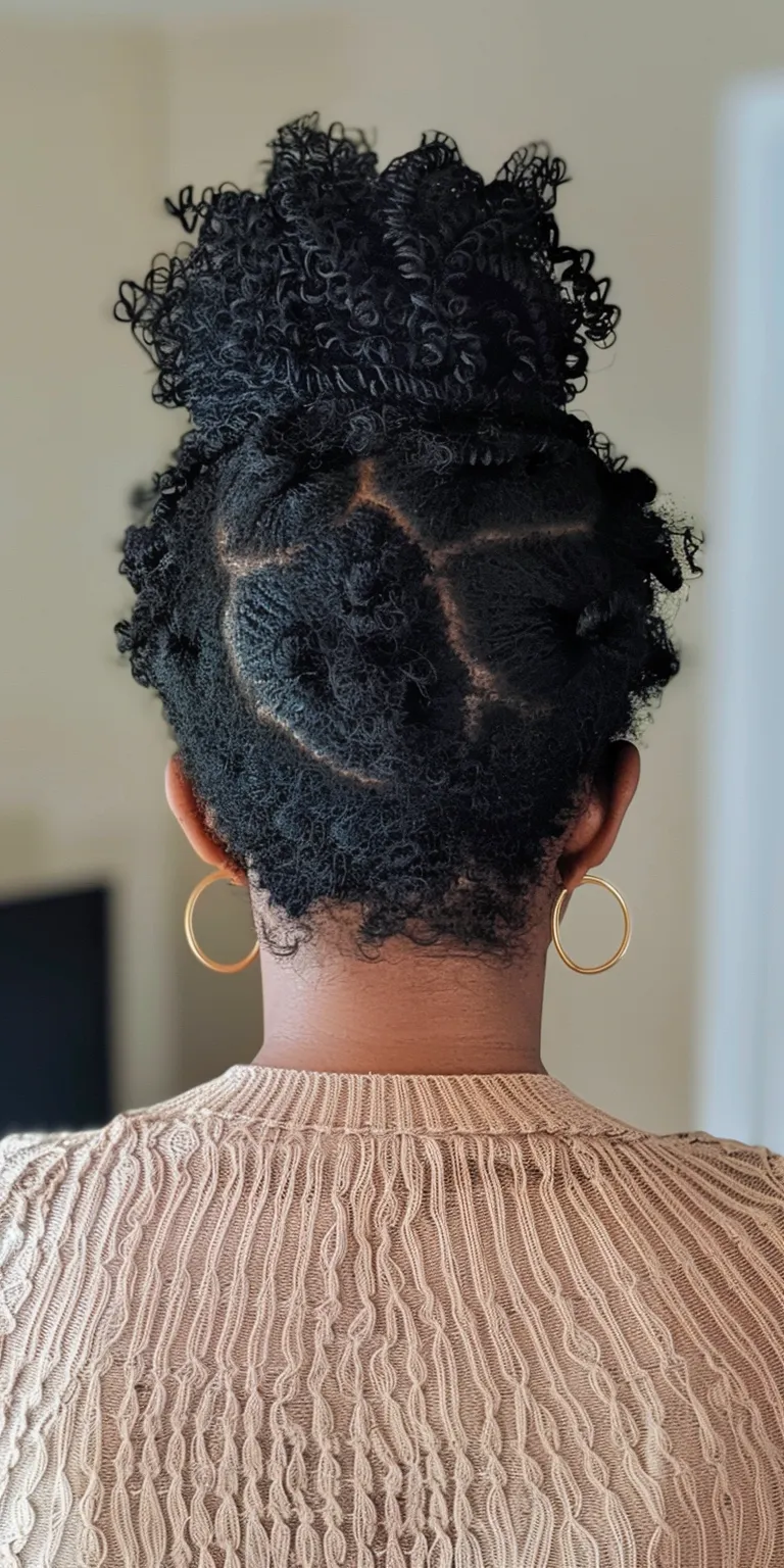 cute natural hairstyles French twist, Hair twists, Digital perm, Crochet braids, Updo