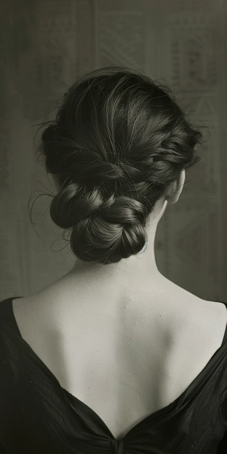 list of hair styles Chignon, Updo, Milkmaid braid, French twist, braid