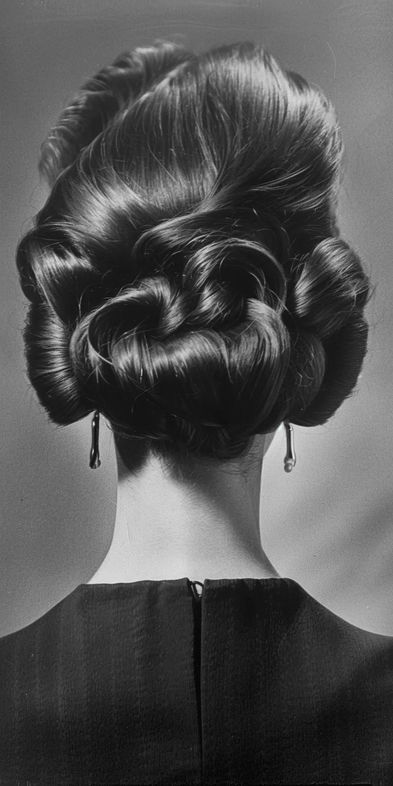 1960s hairstyles Chignon, Updo, Finger wave, Bouffant, Historical Christian