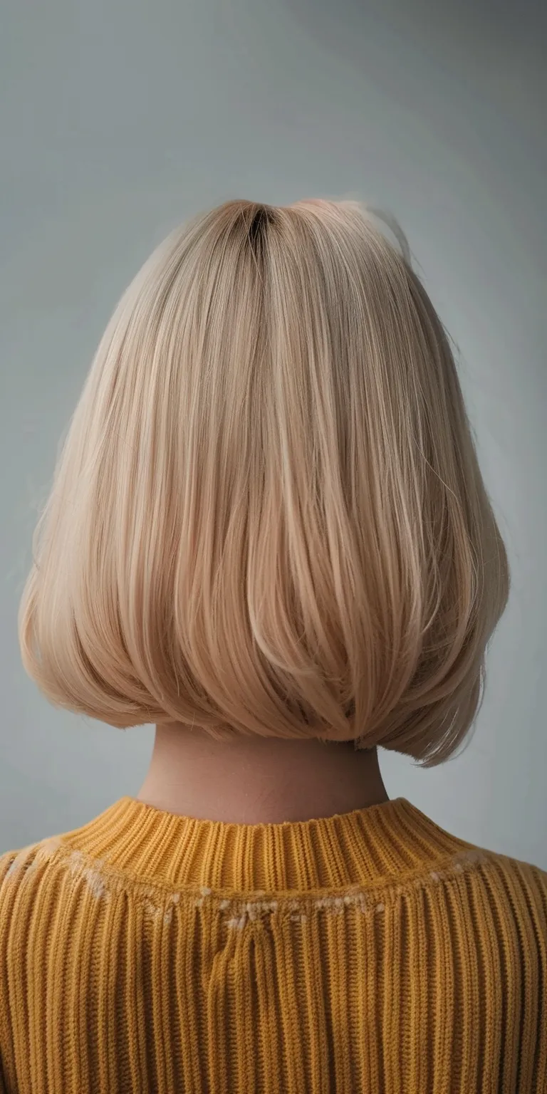 blonde bob haircuts Asymmetric cut, Bob Short brush Butterfly haircut, Professional cut