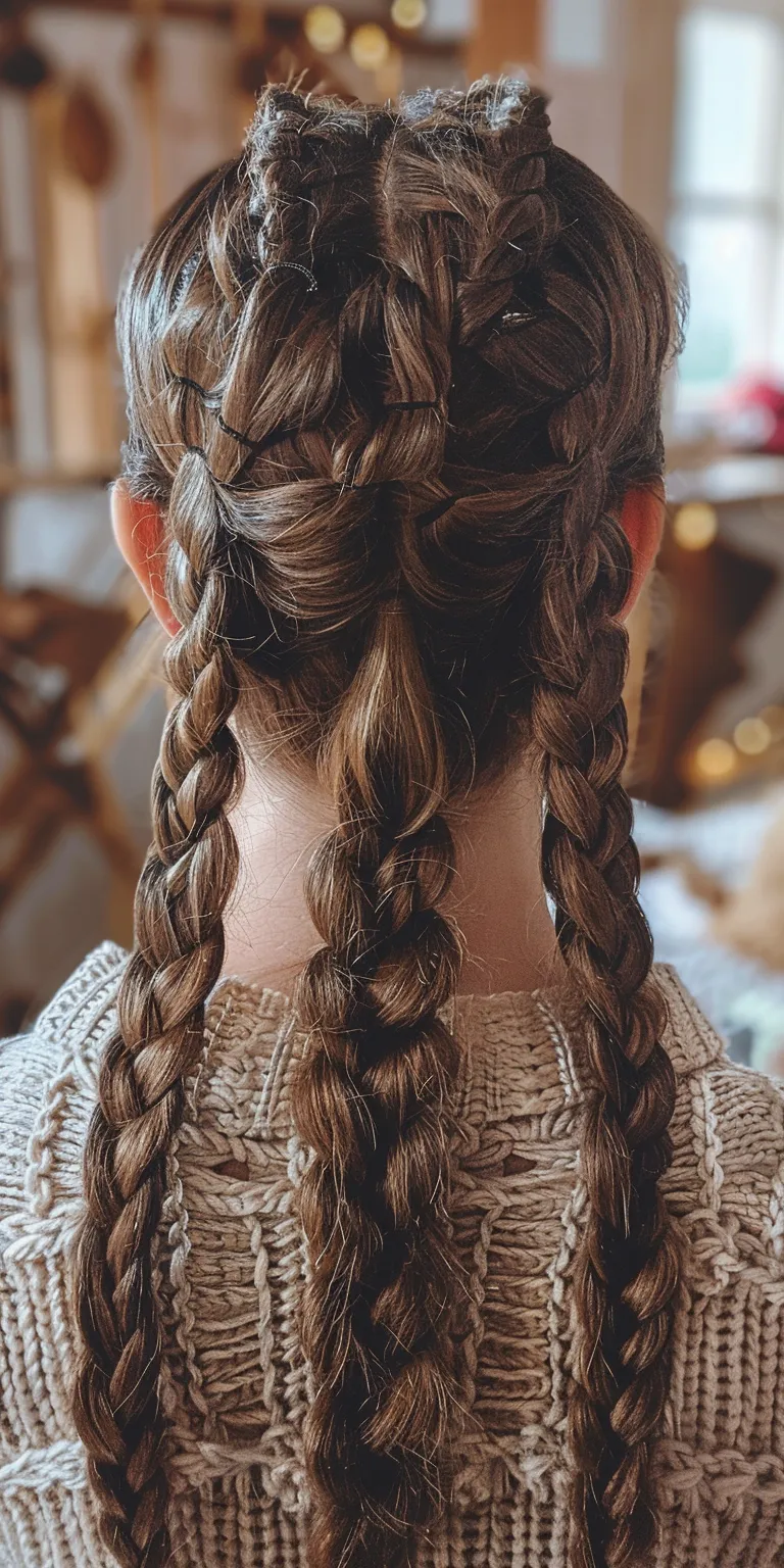 holiday hairstyles Waterfall braids, Boho French braid, Braid, Milkmaid braid