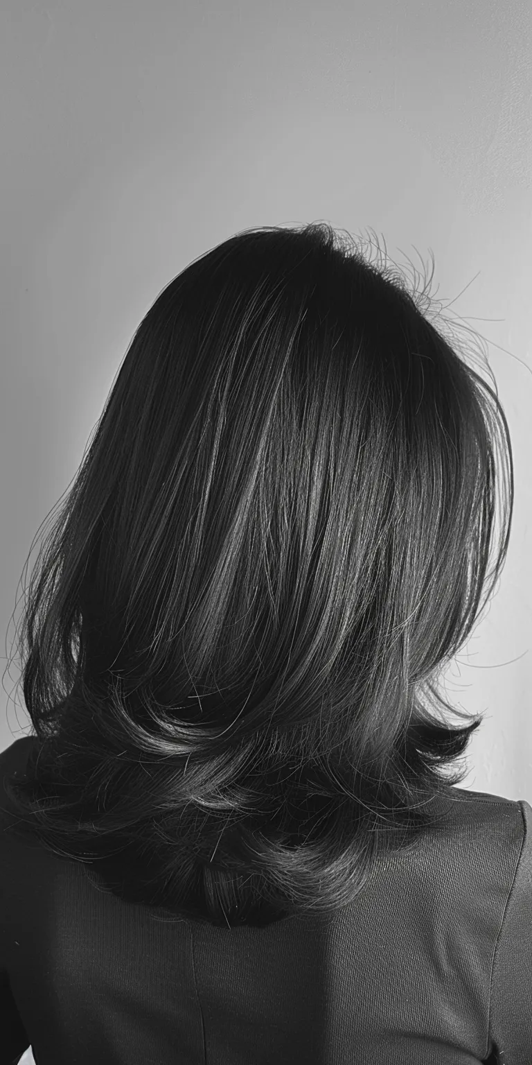 mid length bob Asymmetric cut, Layered hair, Japanese women's hairstyles, Bob Short brush cut