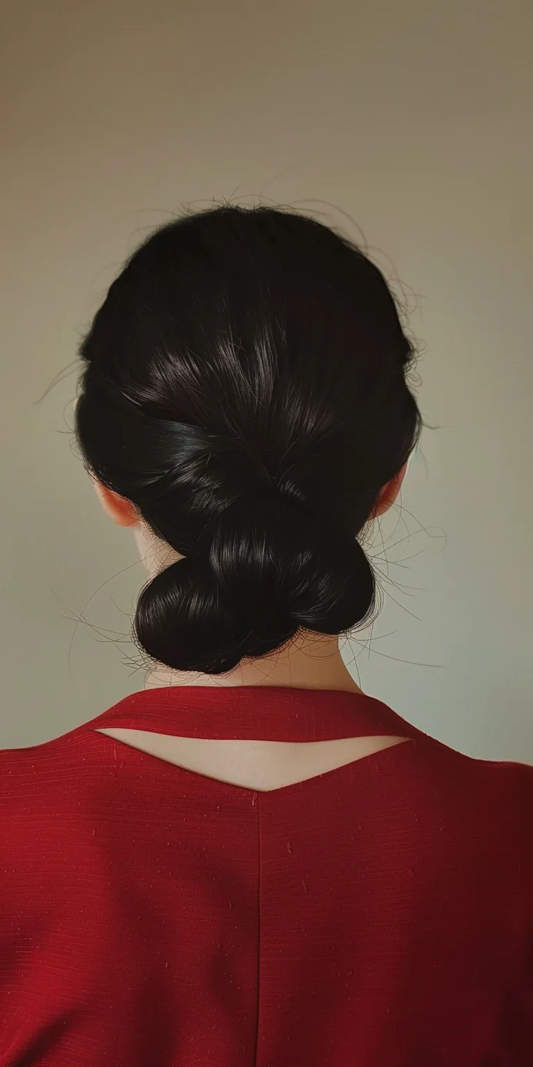 pomade Updo, Chignon, Ballerina bun, French twist, Milkmaid braid