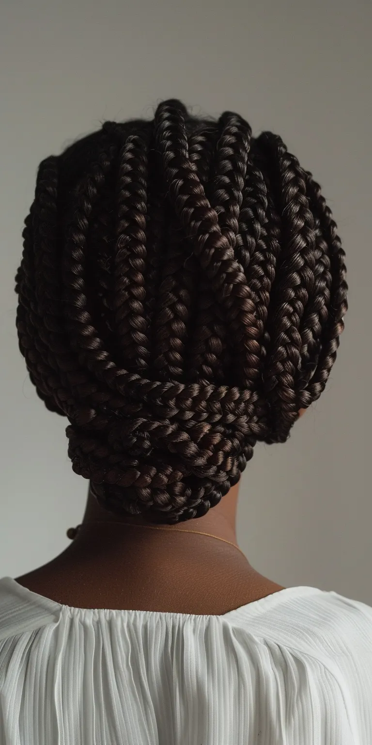 box braid Crochet braids, Hair twists, Kinky hair, French twist, Finger wave