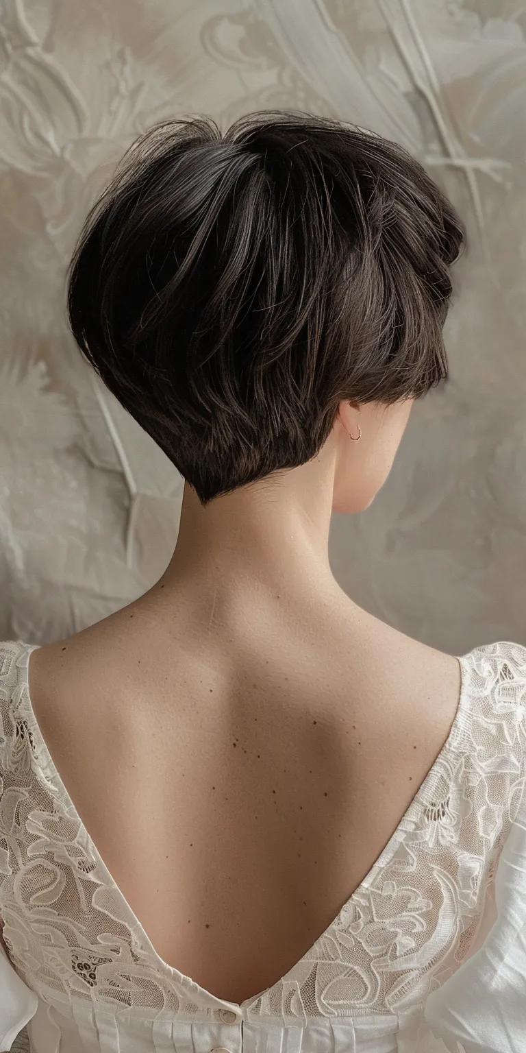 haircuts for fine hair Asymmetric cut, Japanese women's hairstyles, Chignon, Butterfly haircut, Pixie cut