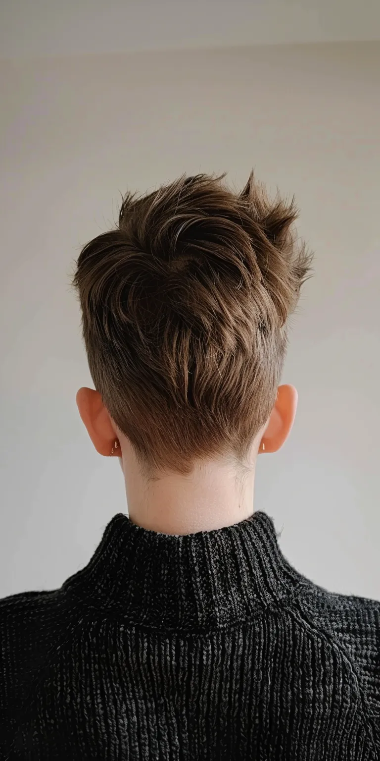 tiktok hairstyles Asymmetric cut, Pompadour, Short brush Layered hair, Tonsure