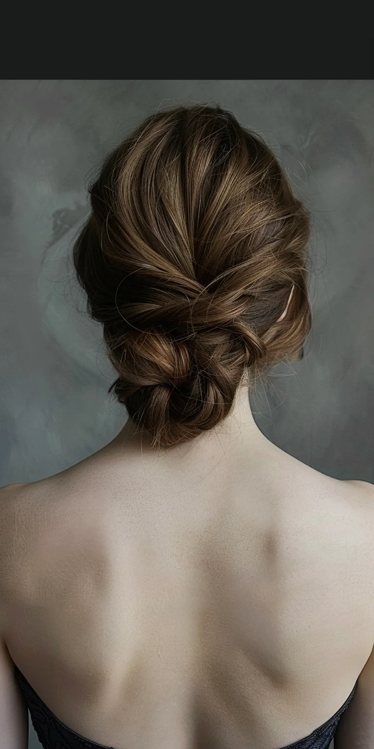 hair up hairstyles Chignon, Updo, French braid, Milkmaid twist