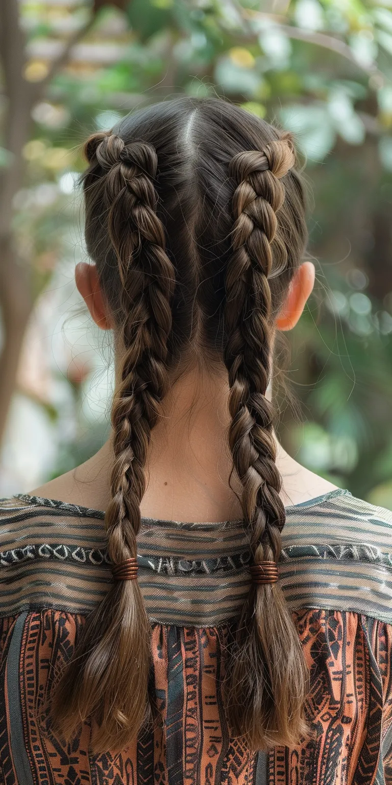 knotless bohemian braids Boho braids, French braid, Waterfall Braid, Milkmaid braid