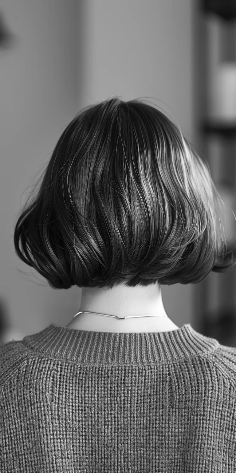 hoco hairstyles Asymmetric cut, Bob Short brush Chignon, Butterfly haircut