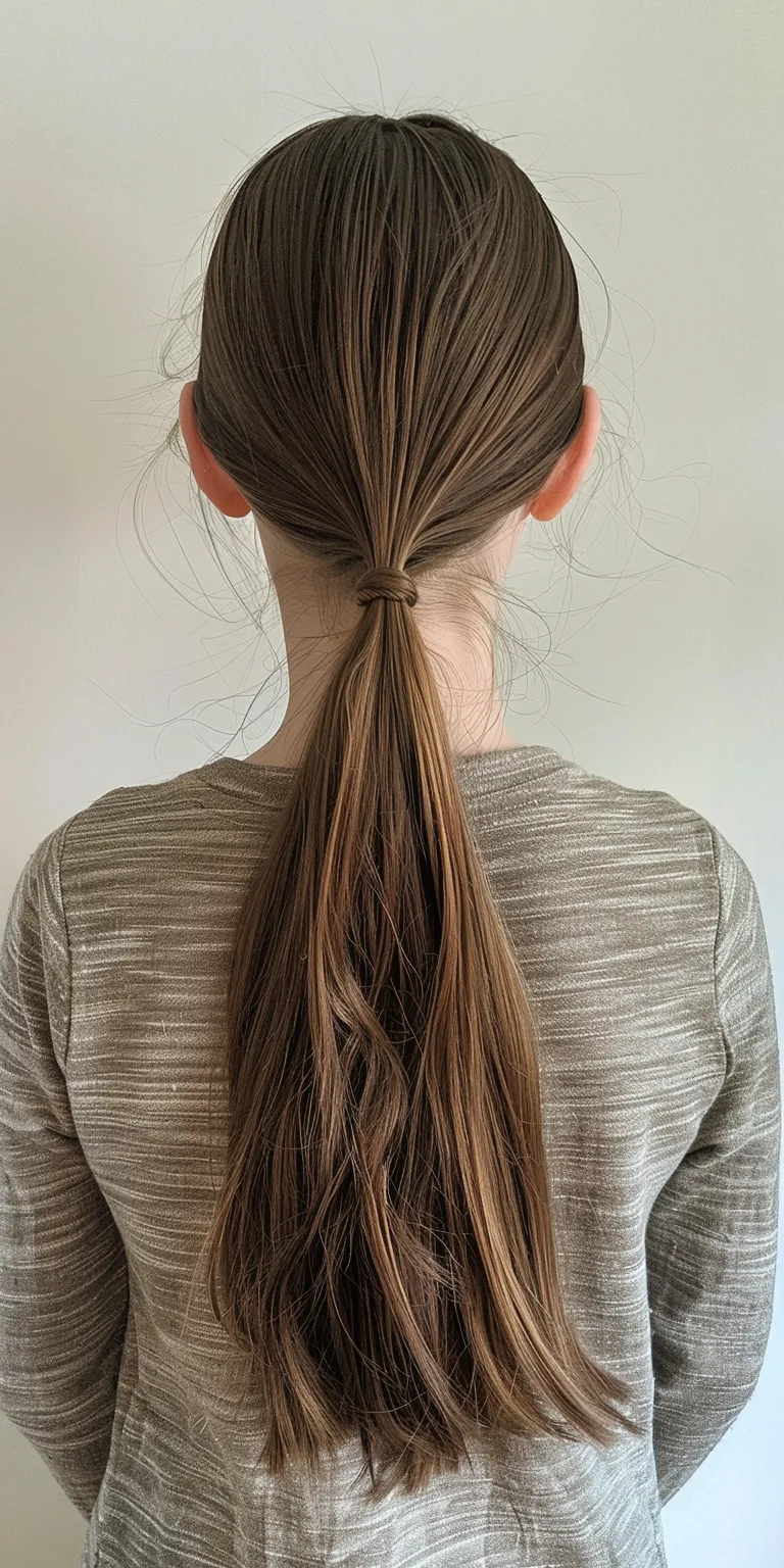 pony tails hair styles French twist, braid, Layered hair, Updo, Chignon