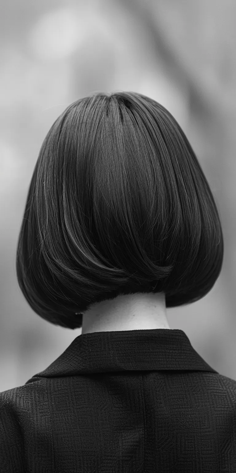 bob haircuts for women Asymmetric cut, Bob Chignon, Short brush Finger wave