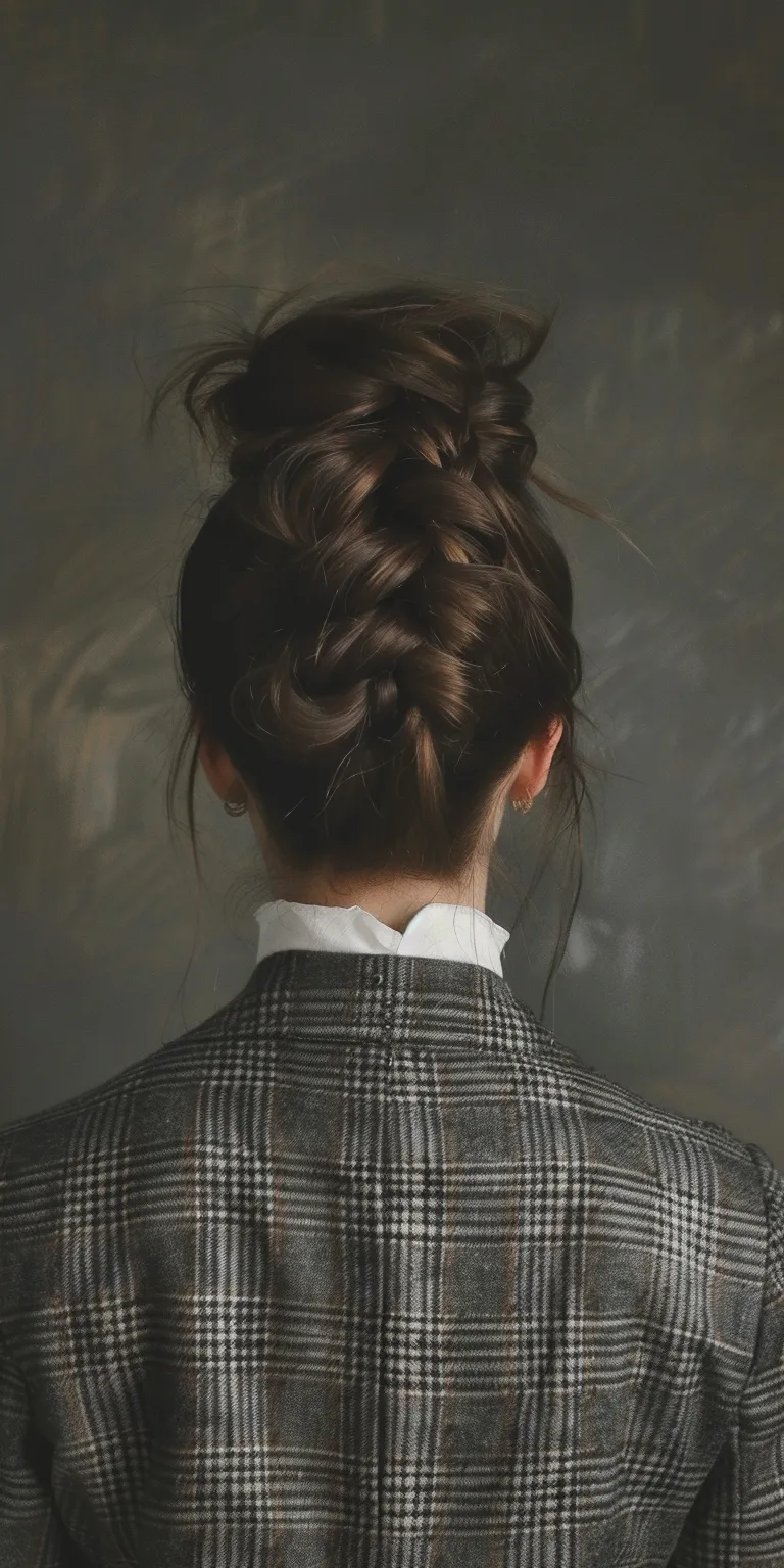 gentleman hairstyle Chignon, Updo, French twist, braid, Japanese women's hairstyles