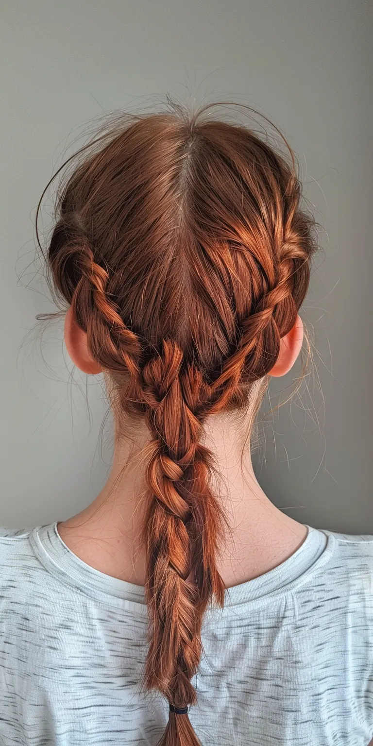 pigtail hairstyles French braid, Waterfall braids, Braid, twist, Boho braids