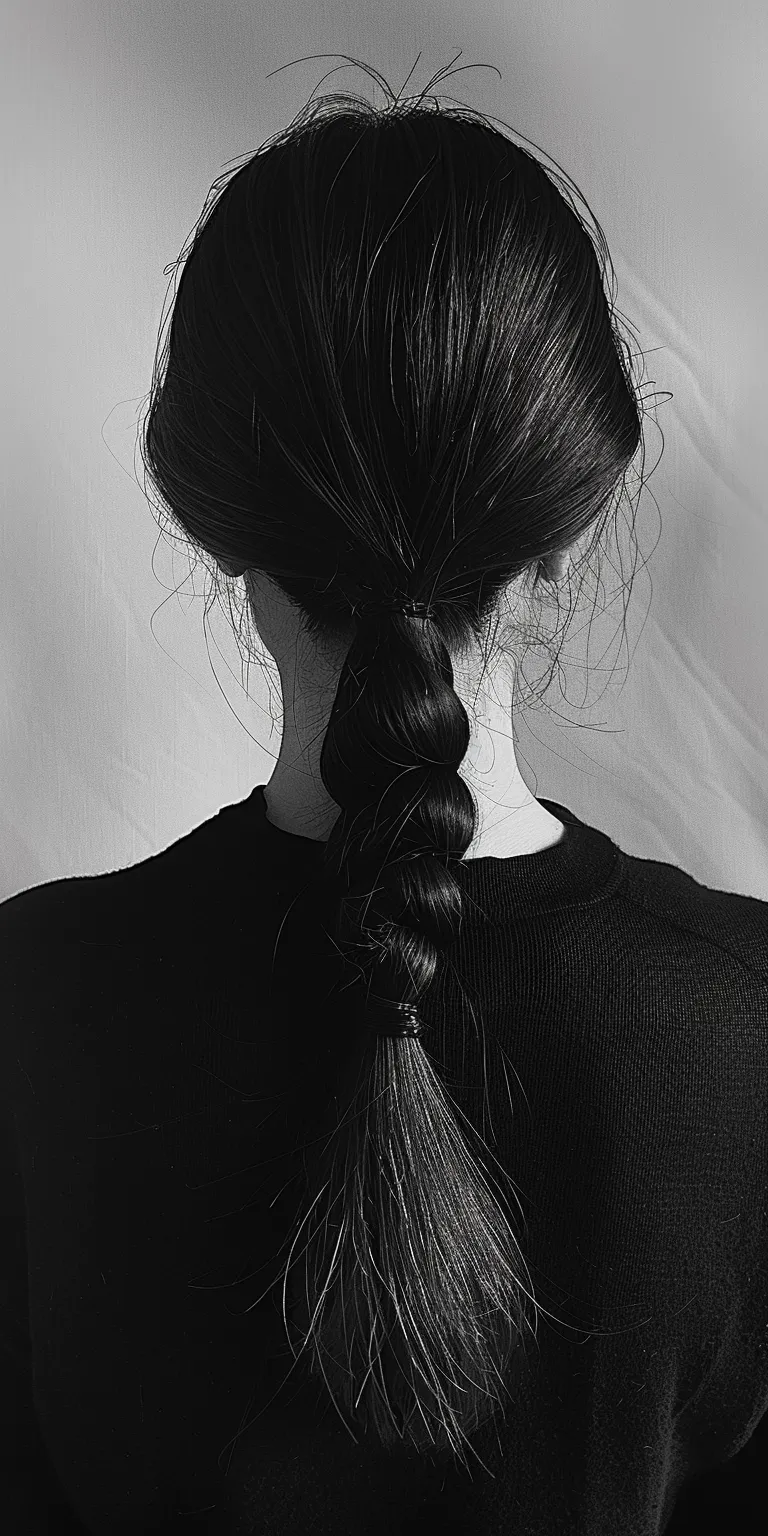 slick ponytails French braid, Braid, Chignon, twist, Waterfall braids