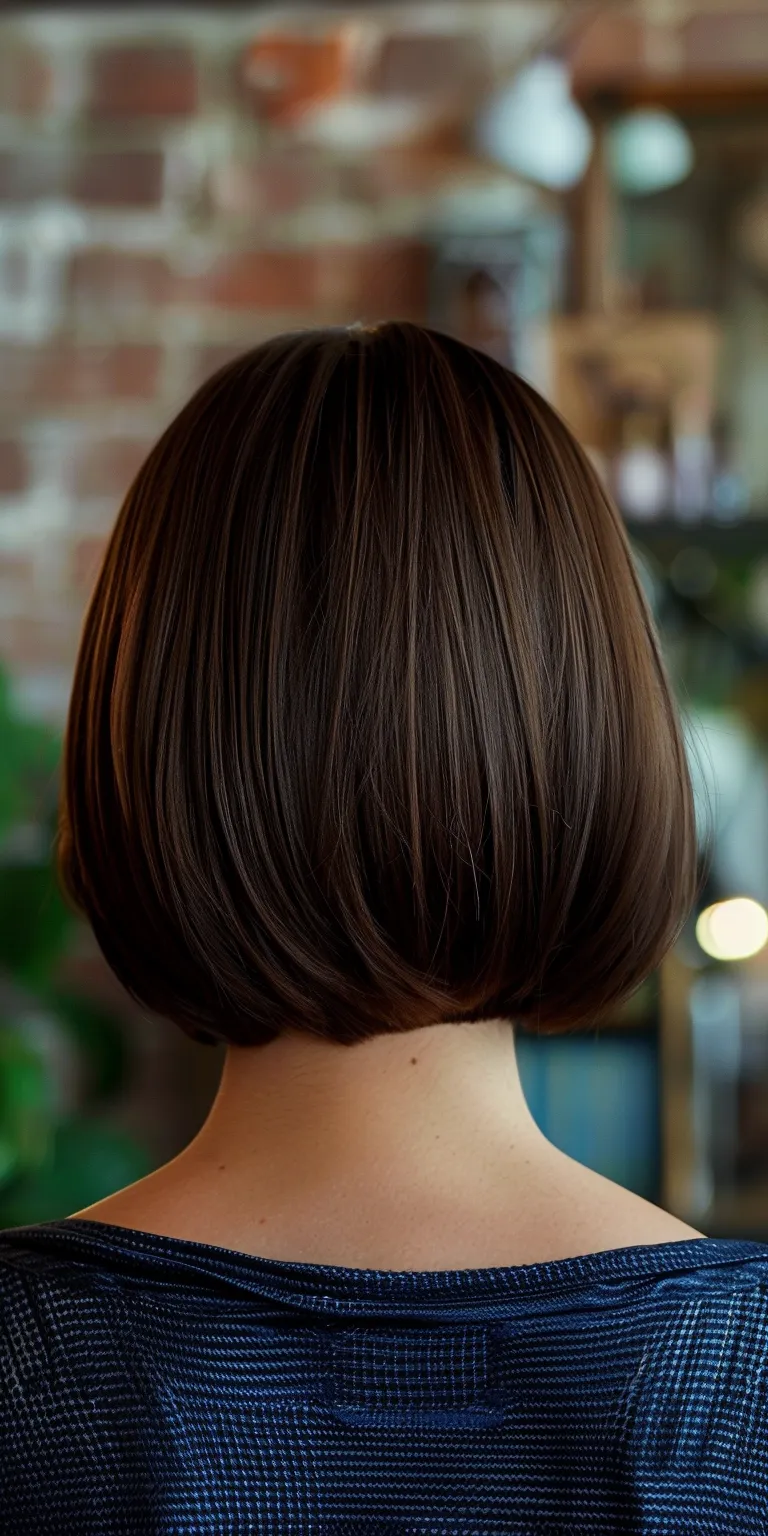 stacked bob haircuts Asymmetric cut, Bob Short brush Professional Butterfly haircut