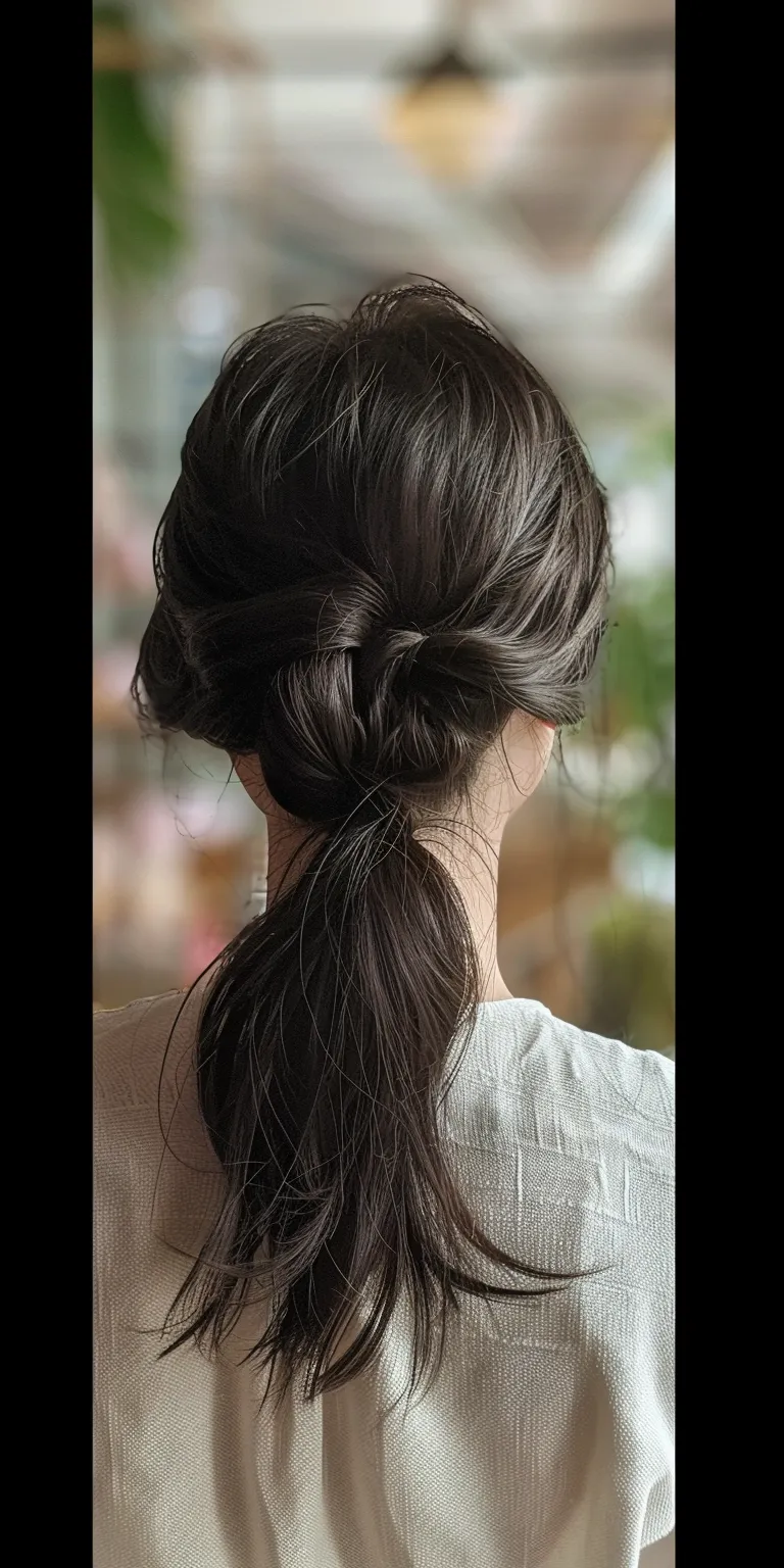 simple hair styles Milkmaid braid, Japanese women's hairstyles, Updo, French twist