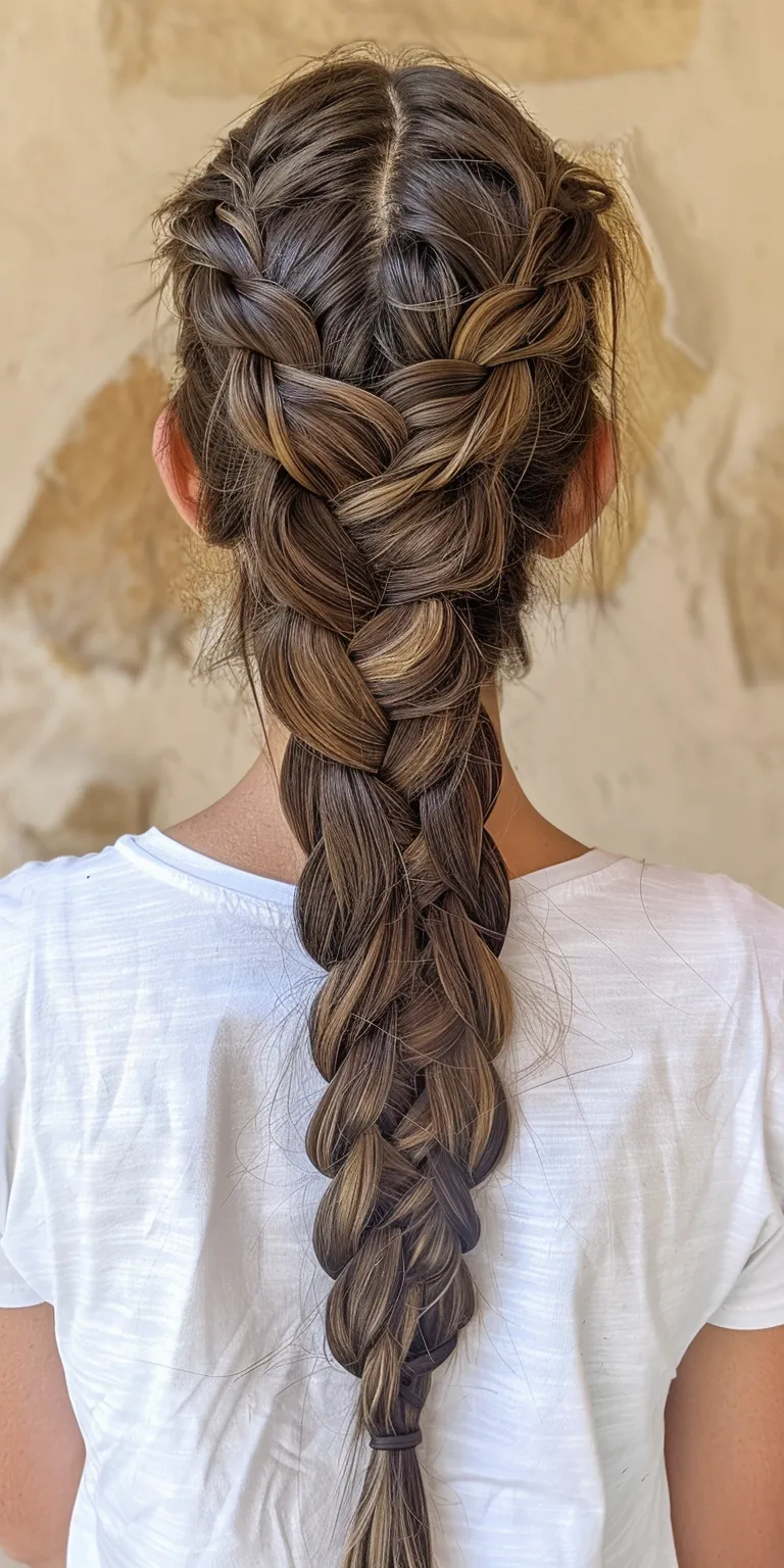 knotless bohemian braids Waterfall braids, French braid, Braid, twist, Boho