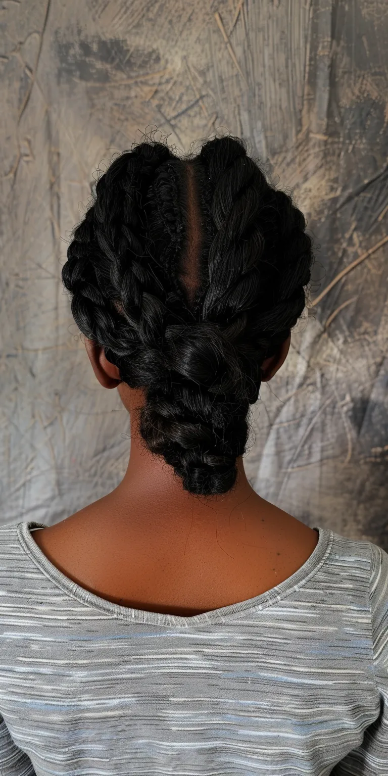 hairstyle for round chubby face French braid, Waterfall braids, Hair twists, twist, Crochet braids