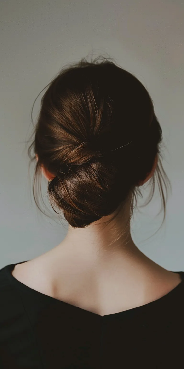 slick back hairstyle Chignon, Updo, Ballerina bun, French braid, twist