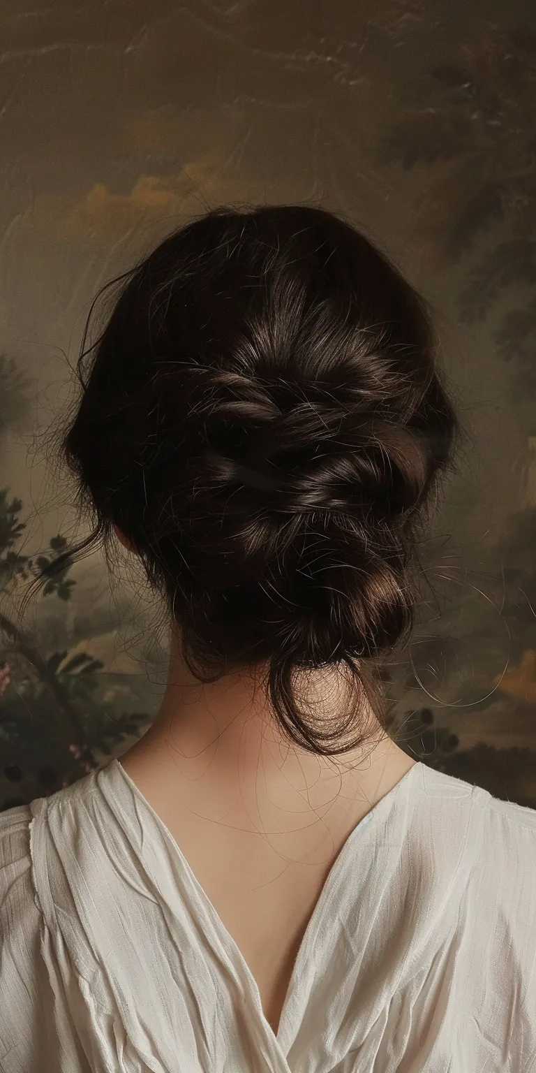 hairstyle for fat face French braid, Milkmaid Updo, Chignon, Braid