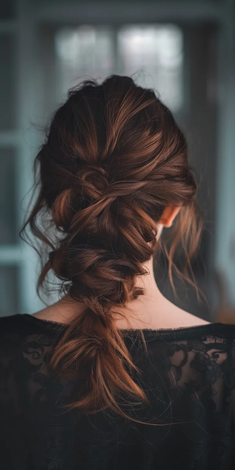 modern hairstyles for women Updo, Chignon, French braid, Braid, twist