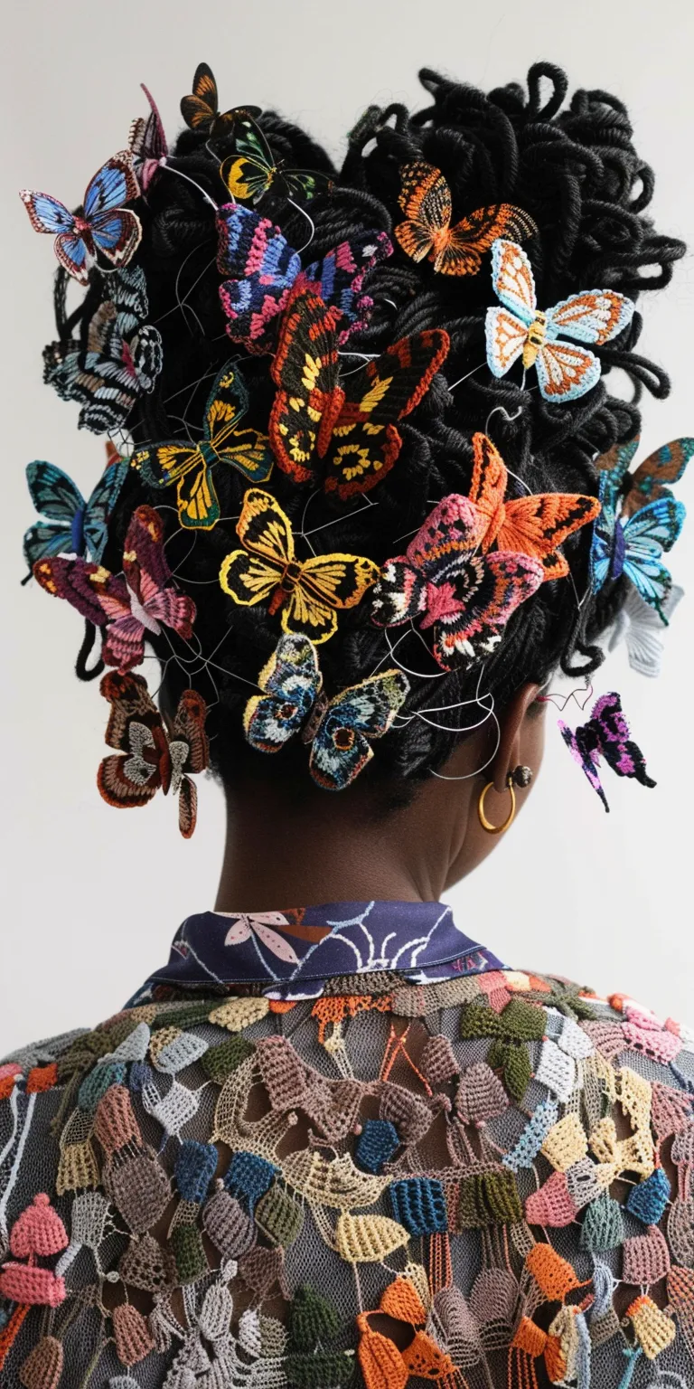 butterfly locs Butterfly haircut, Layered hair, Feathered Hair twists, Finger wave