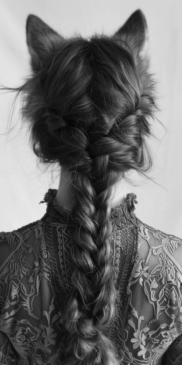 wolf hairstyle French braid, Braid, Waterfall braids, Boho twist