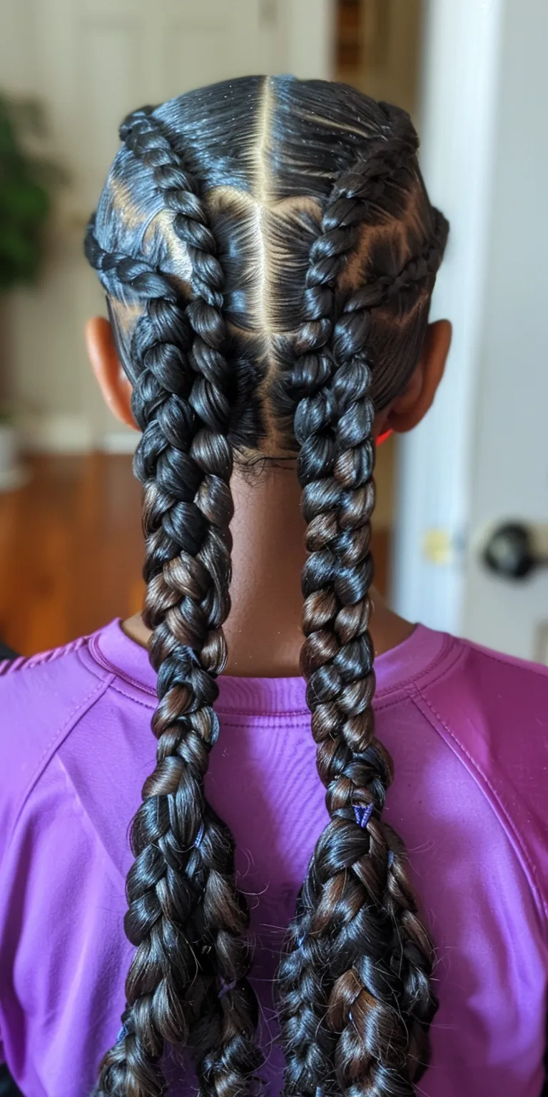 double dutch braids Waterfall braids, Hair twists, Cornrows, Boho Crochet