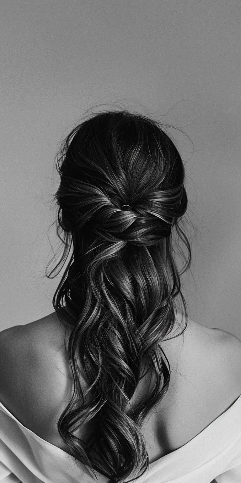 hair styles for long Waterfall braids, French braid, Braid, Chignon, Boho braids