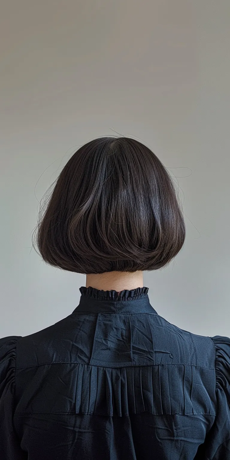 stacked bob haircuts Asymmetric cut, Bob Japanese women's hairstyles, Short brush Layered hair