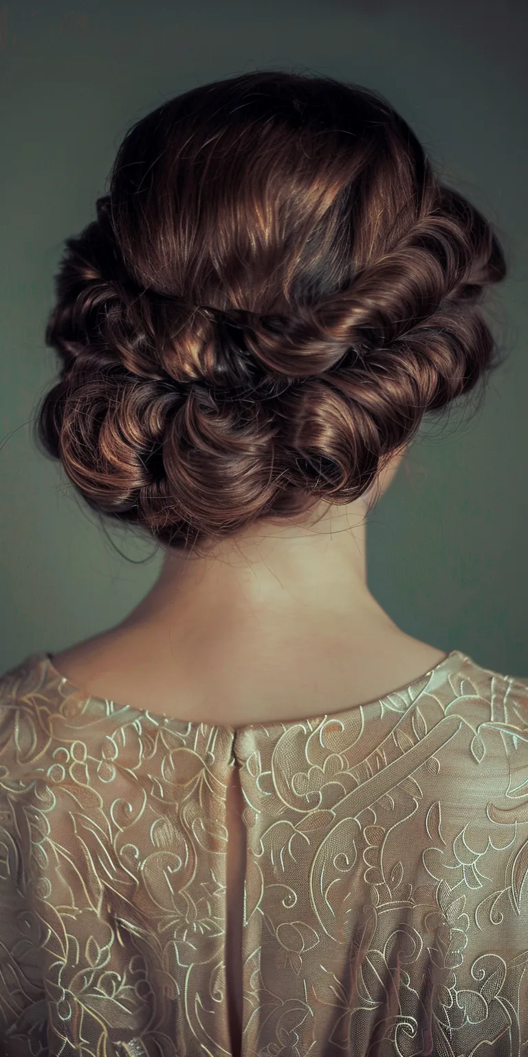 flapper hairstyles Updo, Milkmaid braid, Chignon, Historical Christian hairstyles, Finger wave