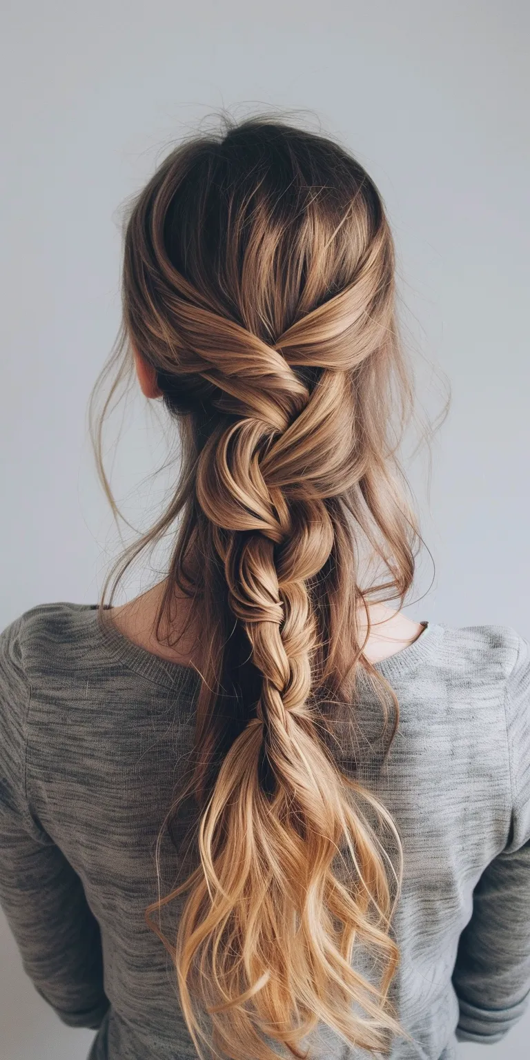 cute easy hairstyles Braid, Waterfall braids, Boho French braid, Hair twists