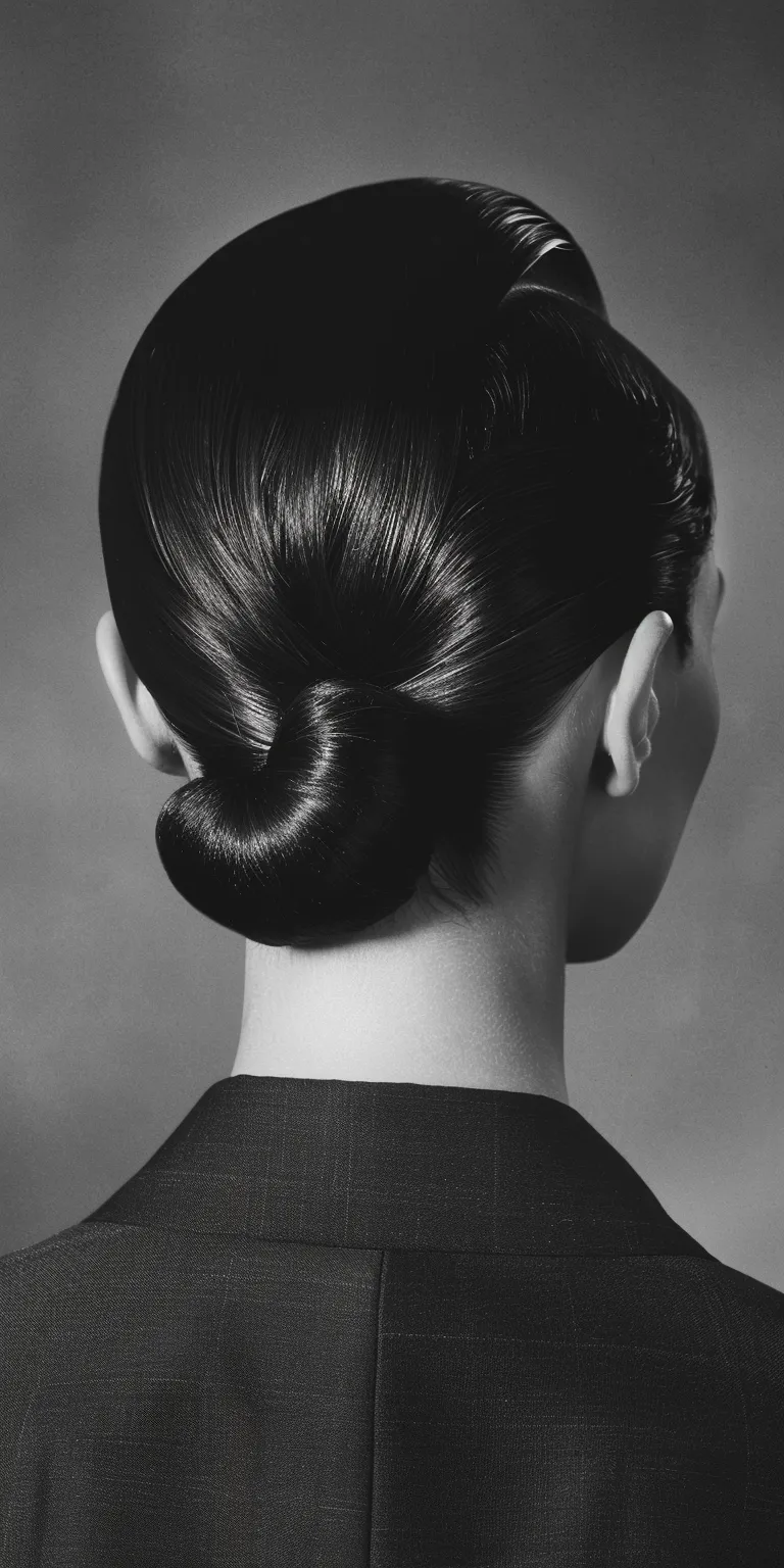 slick back undercut Chignon, Updo, French twist, Finger wave, Ballerina bun