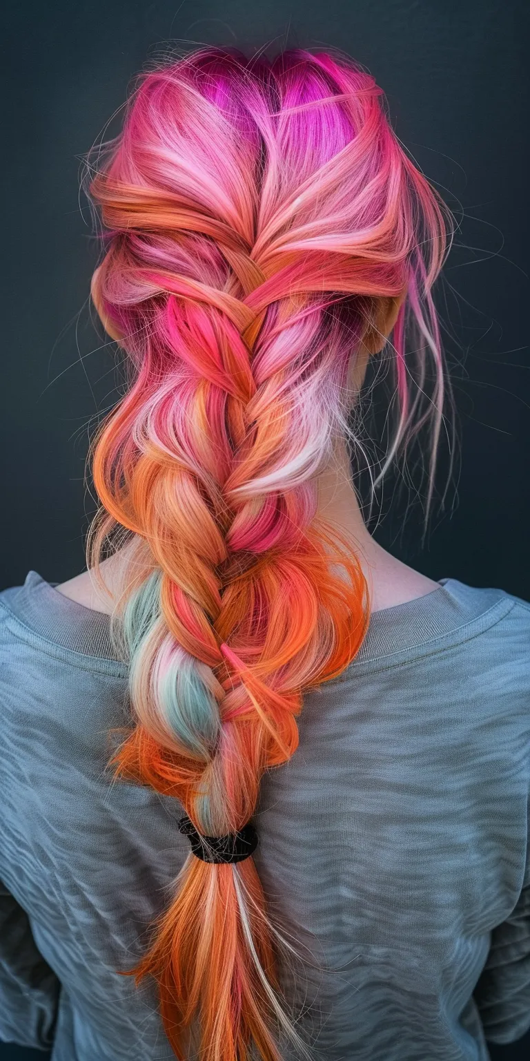 pinks hair styles Waterfall braids, French braid, Braid, Mermaid hair, Boho braids