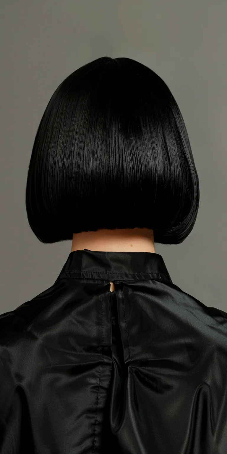 bob hairstyles with fringe Asymmetric cut, Bob Pompadour, Bouffant, Hime cut