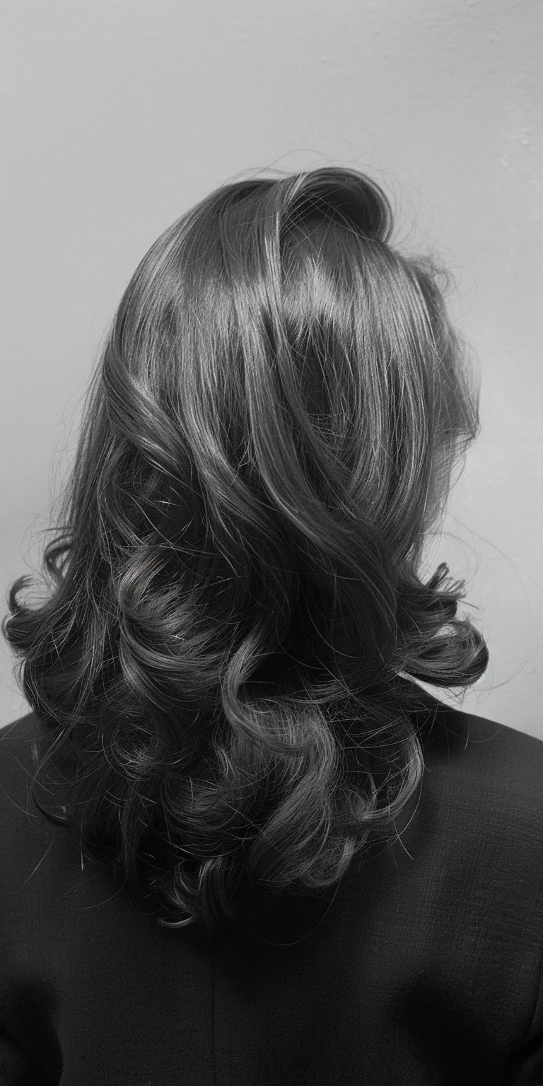 hairdo simple Digital perm, Asymmetric cut, Layered hair, Ringlets, Bouffant